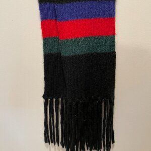 Black Gucci Knit Scarf
